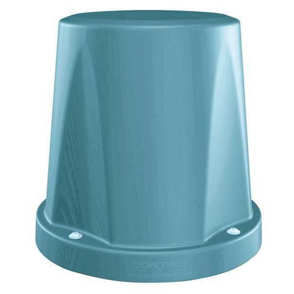 Floor Mounted Stool, Polyethylene Blue/Gray