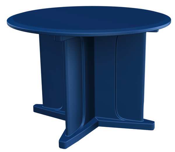 Round Utility Table, 42 in X 42 in X 31 in, Plastic Top