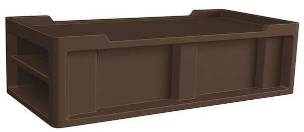 Endurance Bed, 85inLx41inWx24inH, PE, Brown