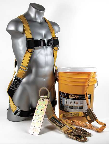 Roofer's Fall Protection Kit, Size: S-L