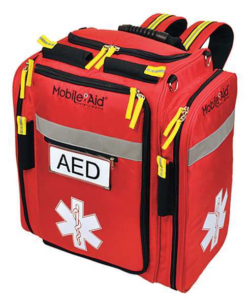 AED Backpack, Kit, Nylon Case, Red