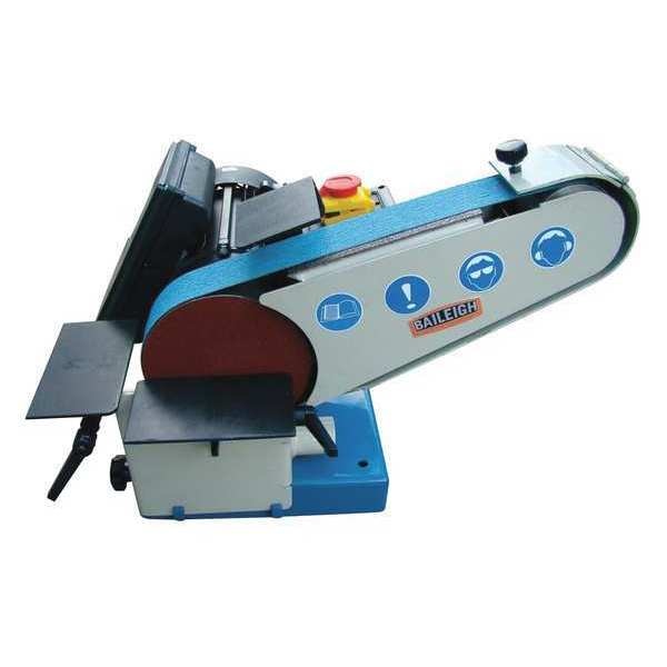 Disc Sander, 1 hp, 6 in Disc Dia, 2800 RPM Disc Speed, Corded, 110 V