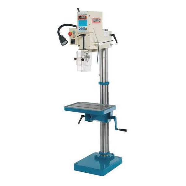 Floor Drill Press, Geared Head Drive, 1 1/2 hp, 110 V, 10 in Swing, 4 Speed