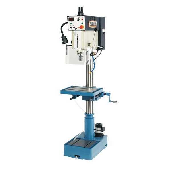 Floor Drill Press, Belt Drive, 2 hp, 220 V, 16 in Swing, Variable Speed