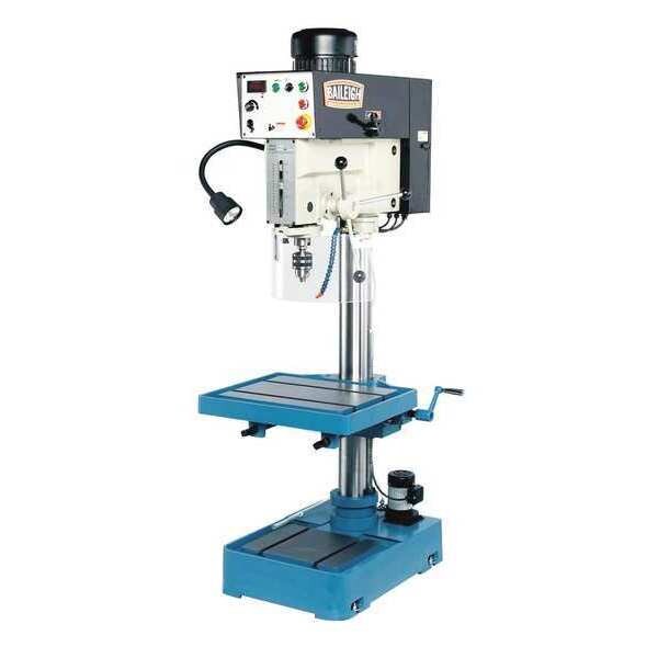 Floor Drill Press, Belt Drive, 2 hp, 220 V, 20 13/16 in Swing, Variable Speed