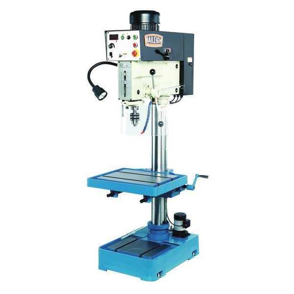 Floor Drill Press, Belt Drive, 2 hp, 220 V, 20 13/16 in Swing, Variable Speed