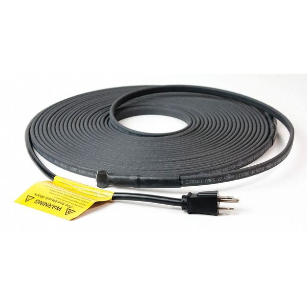 Self-Regulating Heating Cable, 120VAC, 150 ft. Length