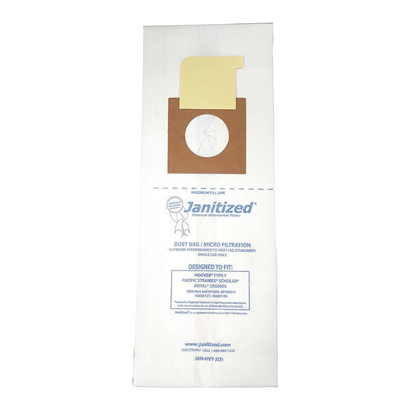 Vaccum Filter Bag, 2-ply, Micro Filter