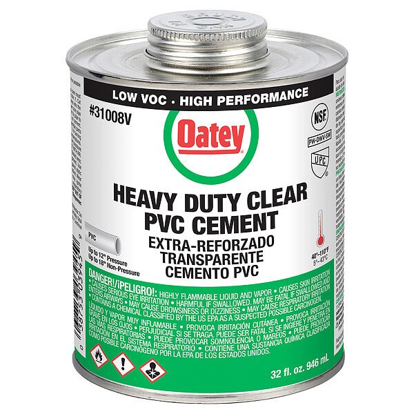Cement, Brush-Top Can, 32 fl oz, Clear