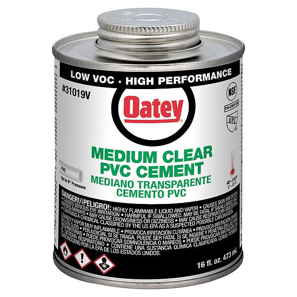 Cement, Brush-Top Can, 16 fl oz, Clear