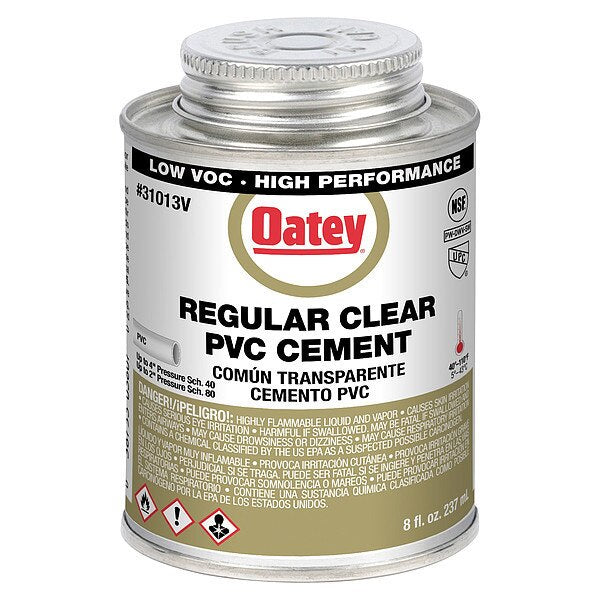 Cement, Brush-Top Can, 8 fl oz, Clear
