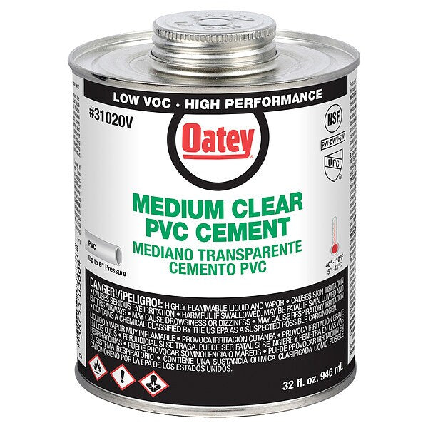 Cement, Brush-Top Can, 32 fl oz, Clear