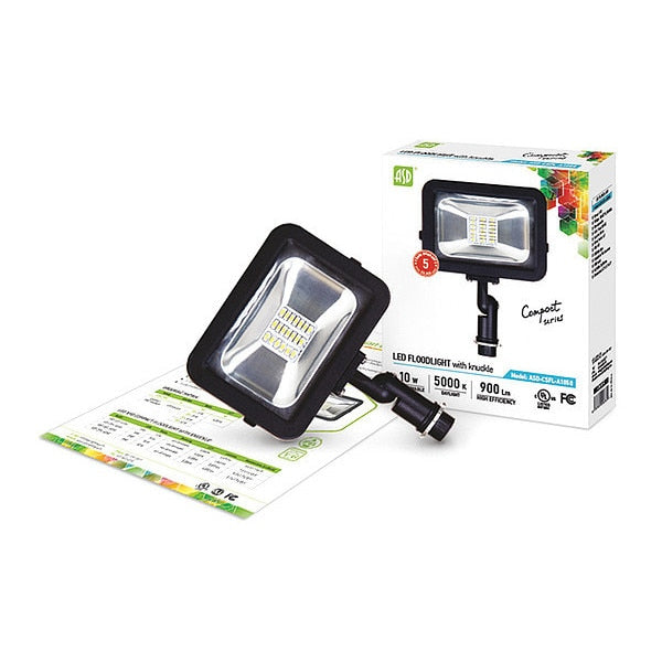 Floodlight, Mini, LED, SMD, 20W, 5K, Black