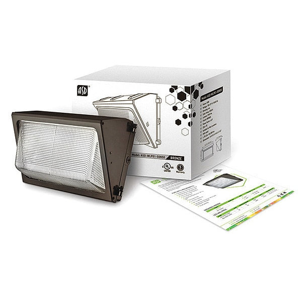 Light, LED, Wallpack, DLC 4.0 Std. 50W, 5K