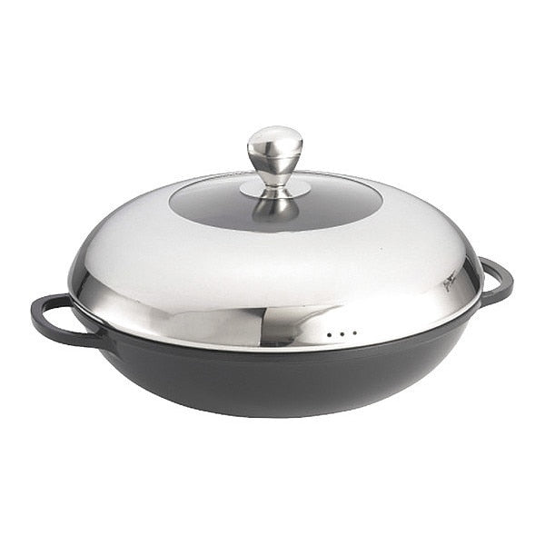 Wok, Die Cast, Aluminum, 3 qt.