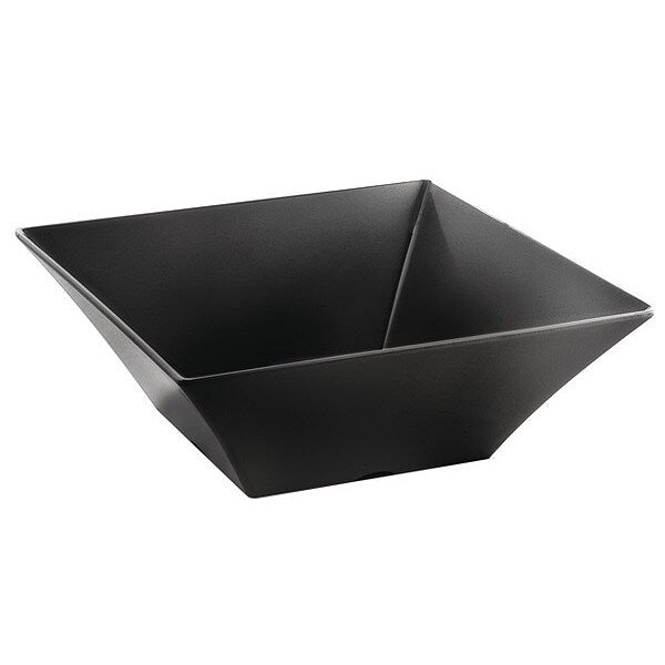 Square Bowl, Frostone, Black, 13-1/4 qt.