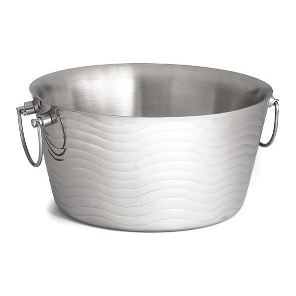 Beverage Tub, Double Wall, Wave, SS, 3 gal.