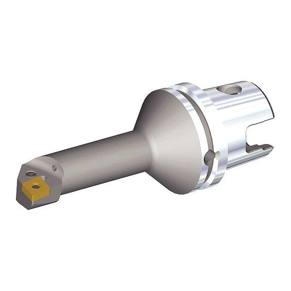 Indexable Cutting Head Unit, KM63XMZS25KPCLNLF12Y, 164.95mm L, 80 Degrees  Diamond Insert Shape