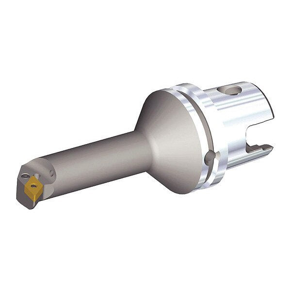 Indexable Cutting Head Unit, KM63XMZS25KPDUNR11Y, 164.95mm L, 55 Degrees  Diamond Insert Shape