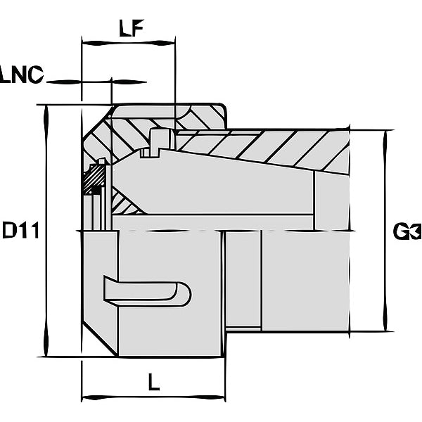 LOCKNUT-COOLANT STYLE