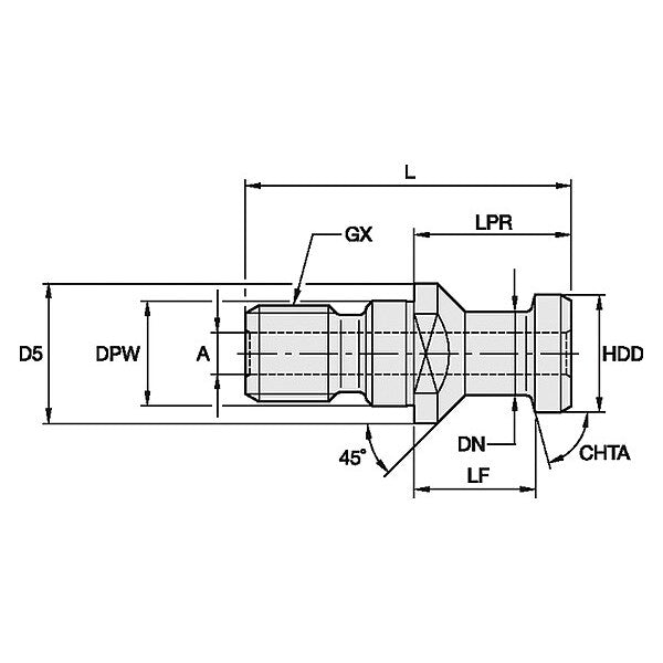 Retention Knob, 18.97mm, M16