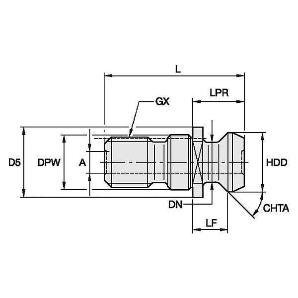 Retention Knob, 18.80mm, M16