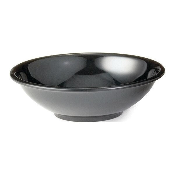 Melamine, Bowl, Round, Black, 5-3/4