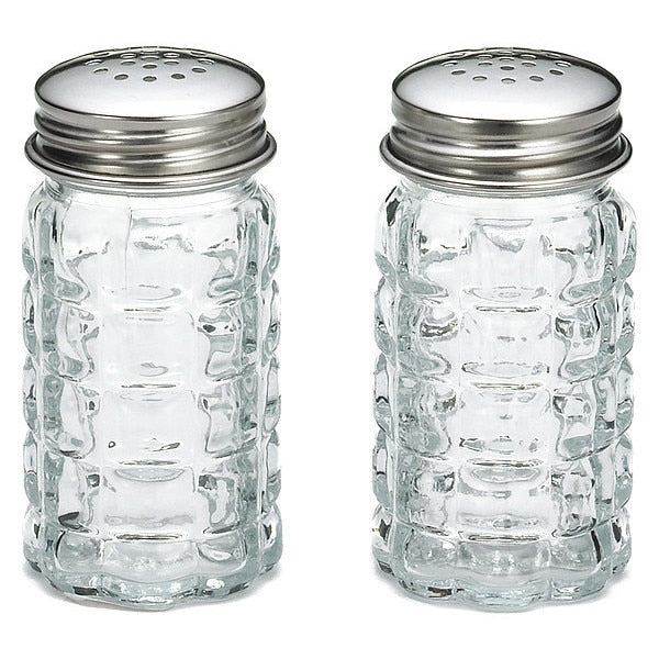 Nstlgia Salt Pppr Shkr, SS Top, 1.5OZ, PK12
