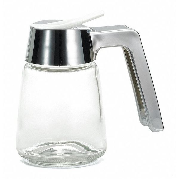 Glass Syrup Dispenser, Chrome, 8 oz, PK12