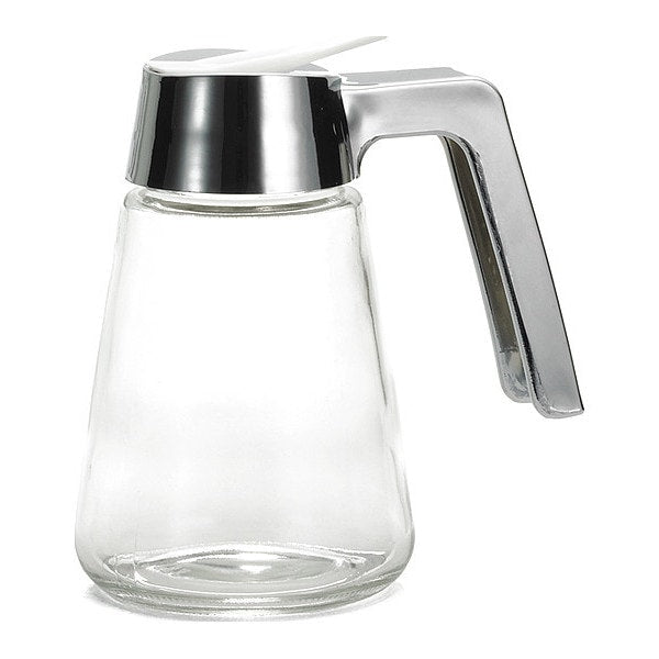 Glass Syrup Dispenser, Chrome, 12 oz, PK12