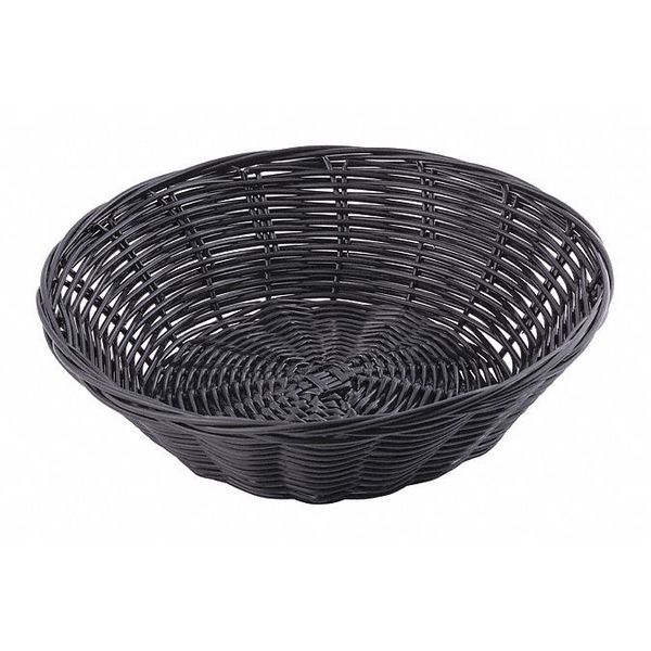 Handwoven, Round Basket, Blck, PK12