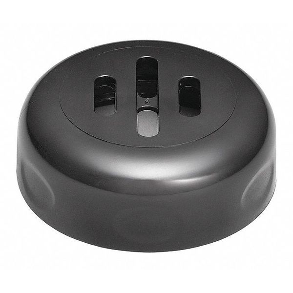 Swirl, Plstc, Shaker, Slotted Blck, 6oz, PK12