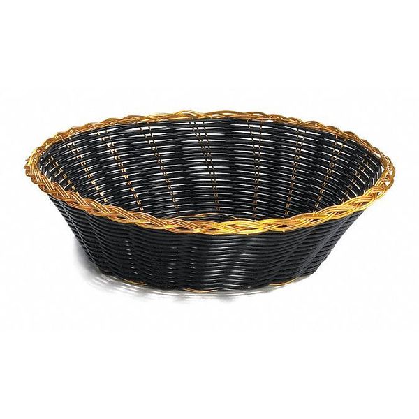 Round, Serving Basket, Black, PK12