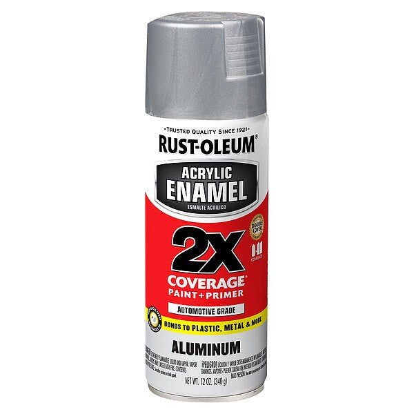 Acrylic Enamel, Gloss Gloss Aluminum, PK6