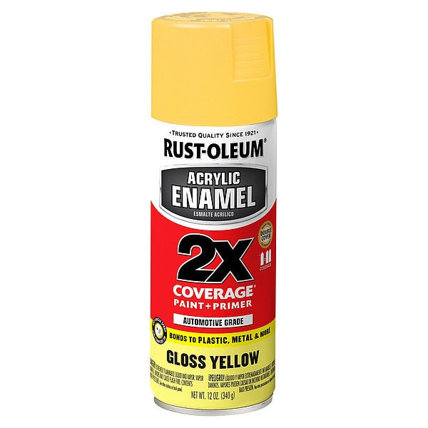 Acrylic Enamel, Gloss Yellow, PK6