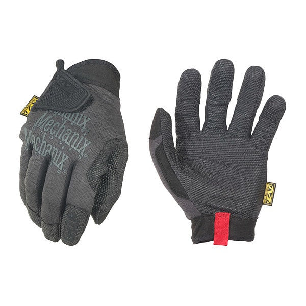 Mechanics Gloves, S, Black, Synthetic Leather, Polyester, Spandex