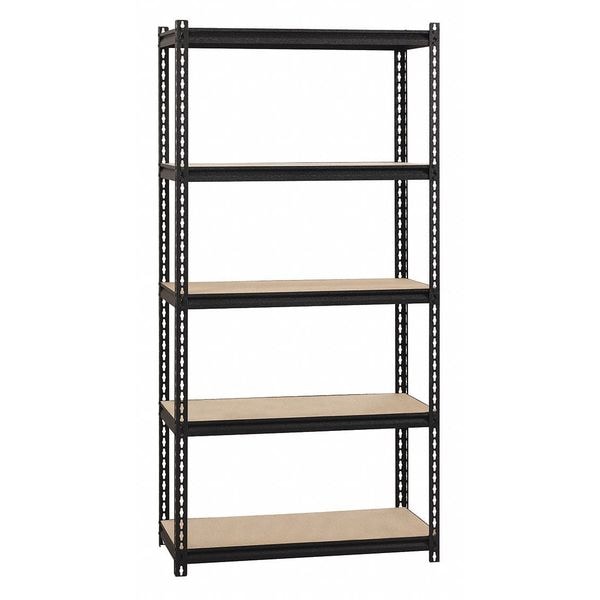 Boltless Shelving Unit, 5 Shelves, Steel, 18 in D x 36 in W x 72 in H