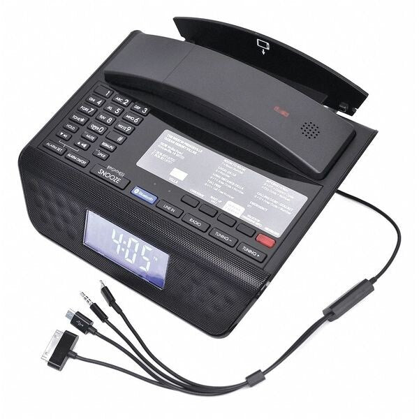 Guestroom Device, Intgrtd, 5 Button, Black