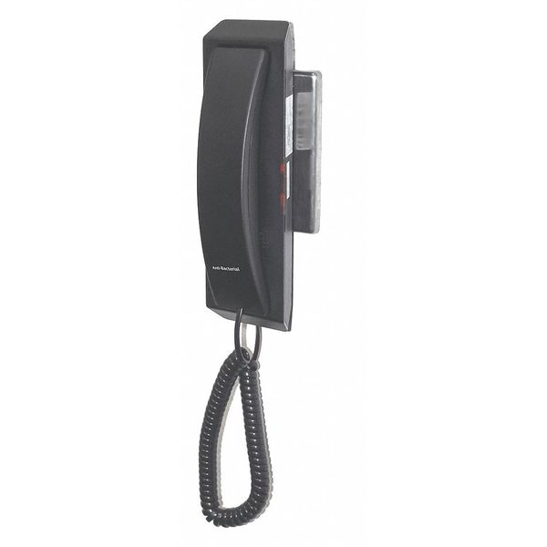 Phone, Wall Mount, 3 Button, Black