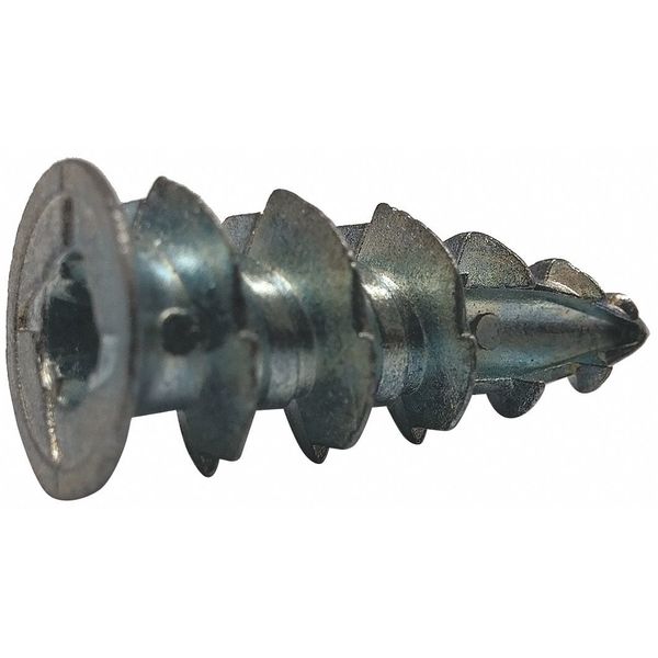 Zinc Drilling Drywall Anchor, No. 8, PK100