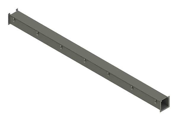 Lay-In Wireway, 10 ft., 6inWx6inH, Steel