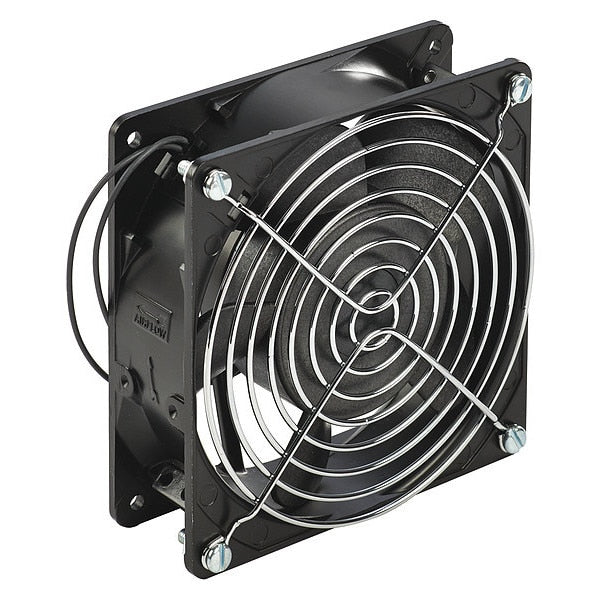 Axial Fan, Square, 115V AC, 100 cfm, 4 5/8 in W.