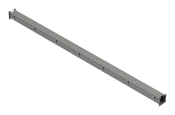 Lay-In Wireway, 10 ft., 4inWx4inH, Steel