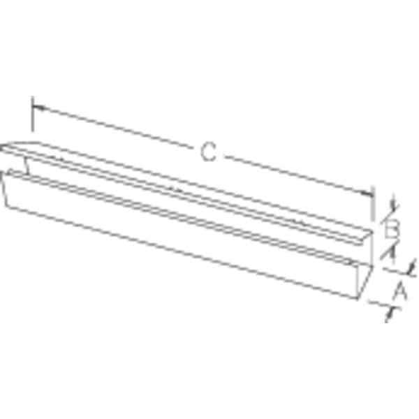 Lay-In Wireway, 10 ft., 4inWx4inH, Steel