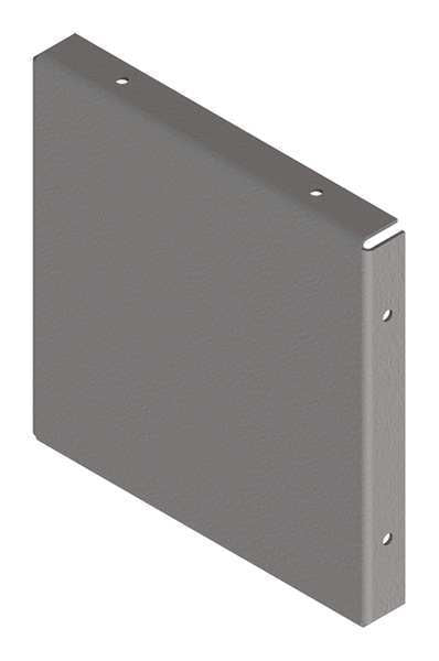 Closure Plate, Wireway, Steel, 6in.Hx6in.L