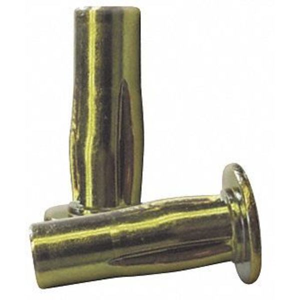 Rivet Nut, M8-1.25 Thread Size, 190.65 mm Flange Dia., 28.95 mm L, Steel, 5 PK