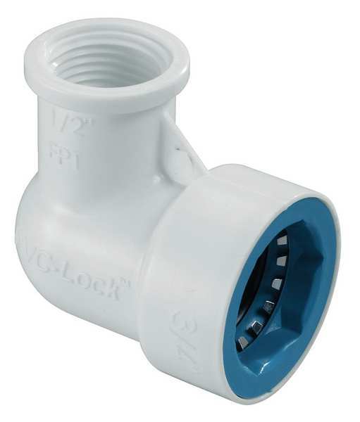Elbow, 3/4 in. Tube x 1/2 in FPT, 150 psi