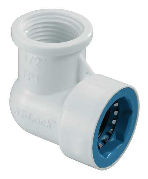 Elbow, 1/2 in. Tube x 1/2 in. FPT, 150 psi