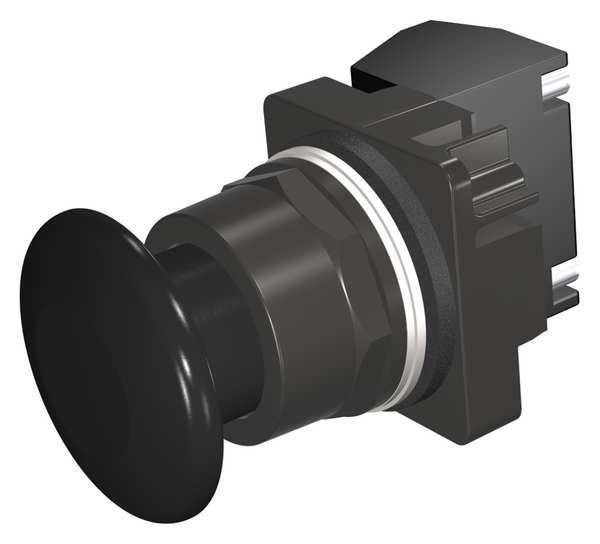 Non-Illuminated Push Button, 30 mm, 1NC, Black