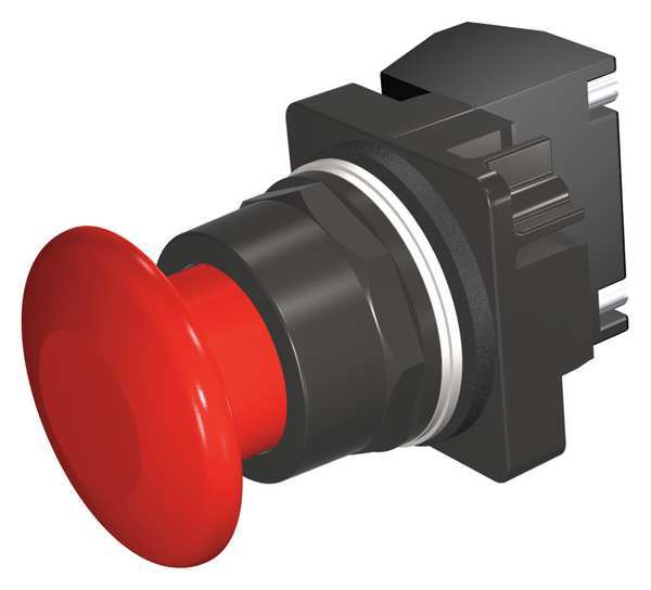 Non-Illuminated Push Button, 30 mm, 1NC, Red